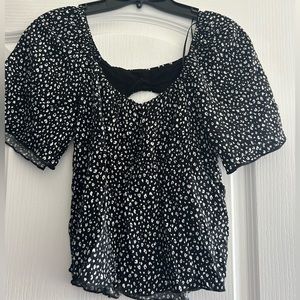 Leopard print blouse